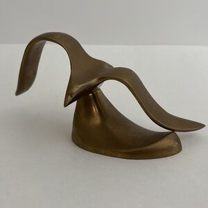 Solid Heavy Brass‎ Seagull Bird Flying Figurine Art Decor Beach House Nautical